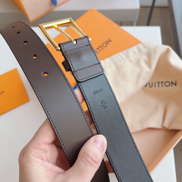 ルイヴィトンベルト角部分ディテール